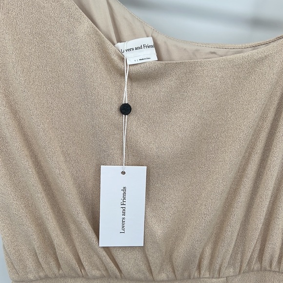 Lovers and Friends Eden Midi Dress in Natural Tan Small - Picture 7 of 9
